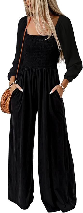 Dokotoo Sleeveless Wide Leg Long Pant Romper